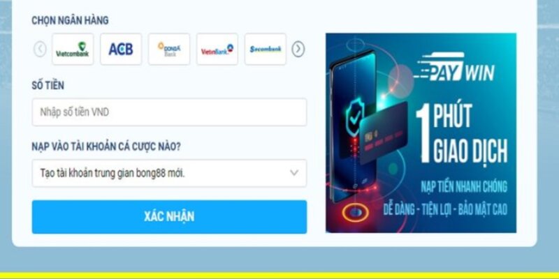 Cách thức thực hiện nạp và rút tiền tại 1XBET